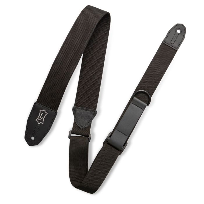 Levy's MRHC-BLK 2" Guitar Strap Cotton Webbing Right Color BLACK