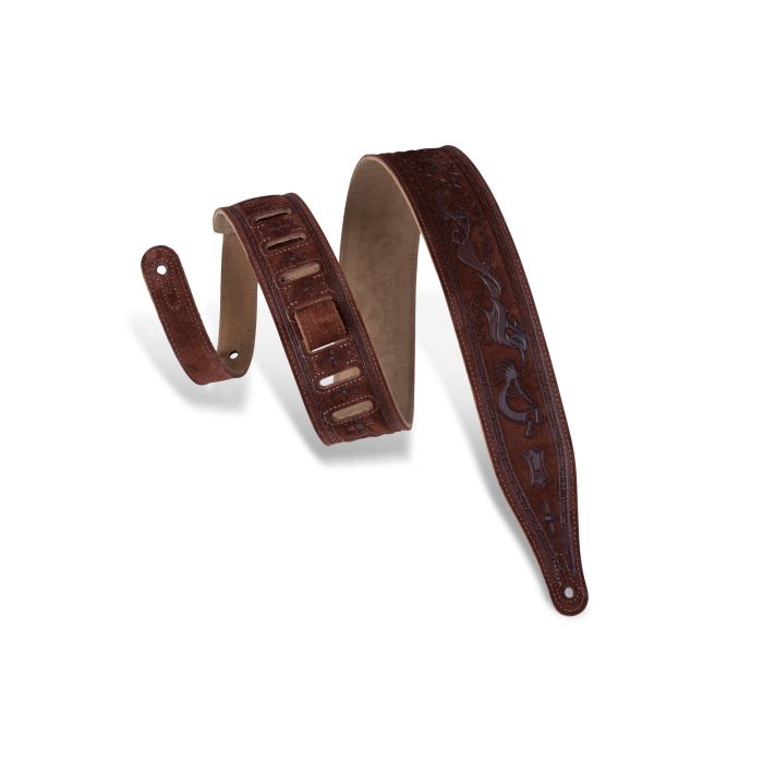 Levy's Guitar Strap MS17T03-BRN Suede Brown