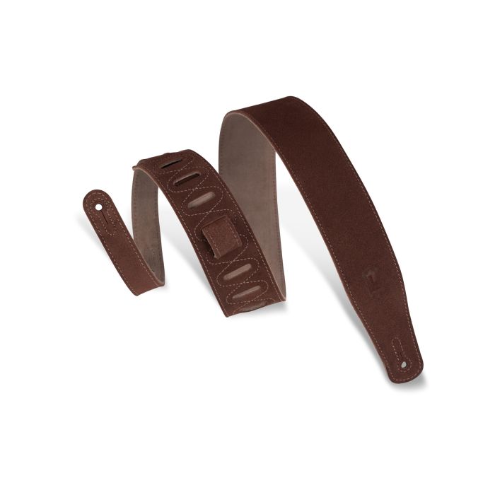 Levy's Guitar Straps MS26-RST  Leather Suede Color Rust 