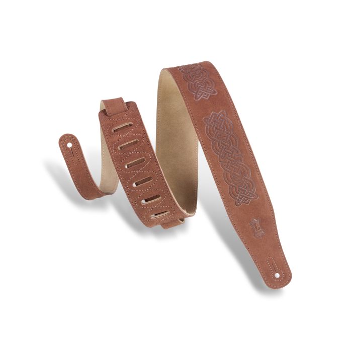 Levy's Leather Guitar Straps MS26CK-BRN Suede Color Brown