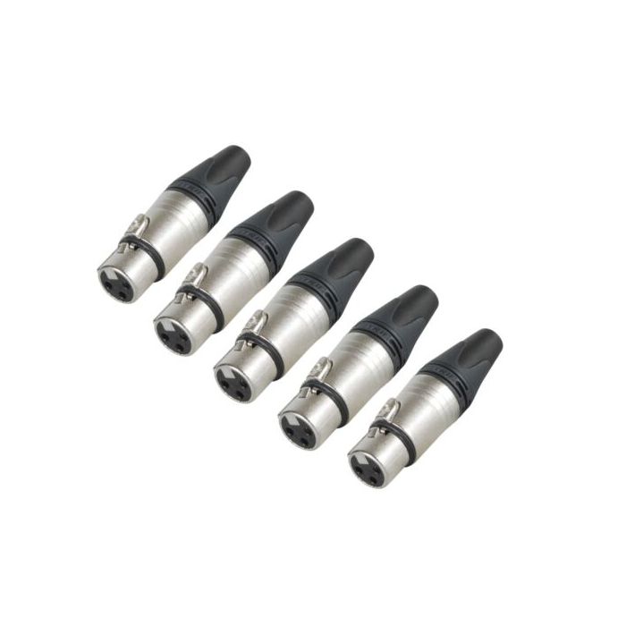 Neutrik NC3FXX XLR Female 3-Pole Cable Connector (5 pack)