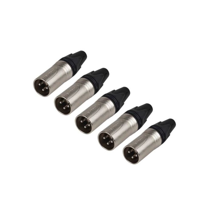 Neutrik NC3MXX 3Pin XLR Male Connector (5 pack)