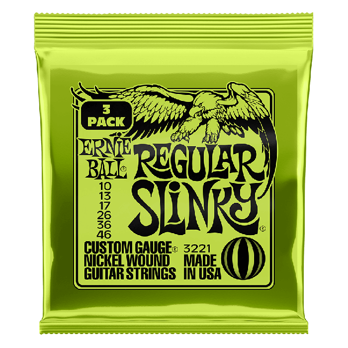 Ernie Ball Regular Slinky 3 Sets Pack Electric Guitar Strings