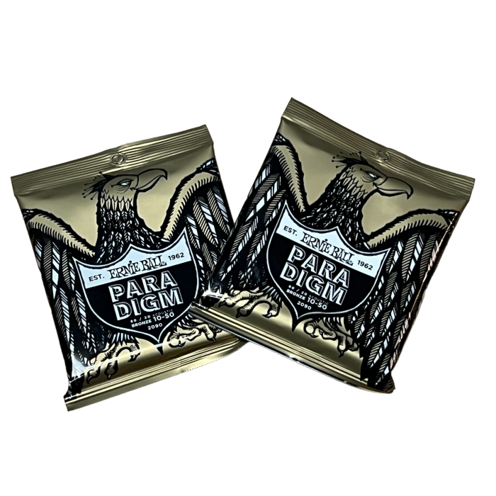 Ernie Ball P02090 PARADIGM EXTRA LIGHT 80/20 BRONZE ACOUSTIC GUITAR STRINGS (2 sets)
