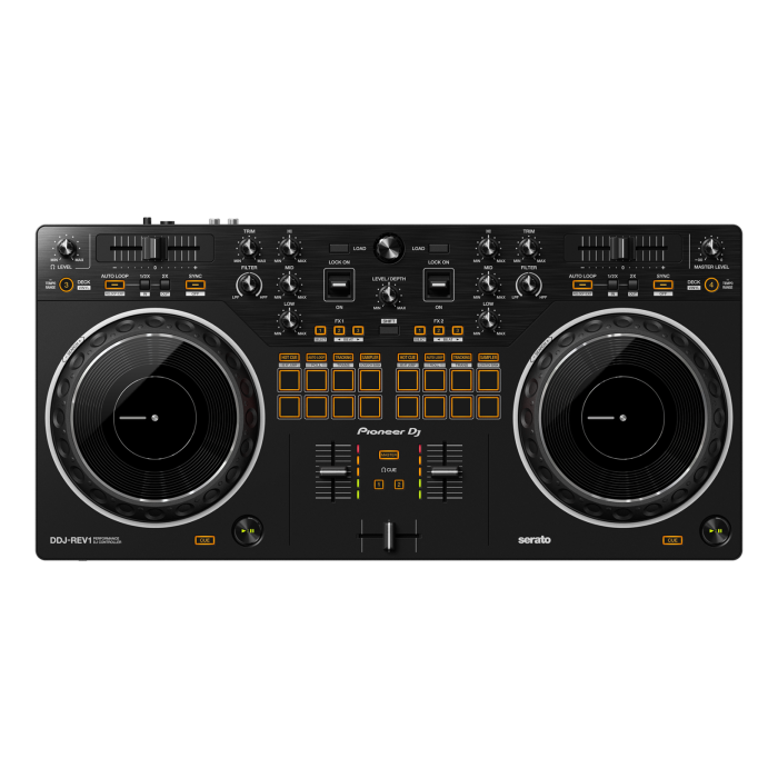 Pioneer DJ DDJ-REV1 2-Channel Battle-Style Controller for Serato DJ Lite