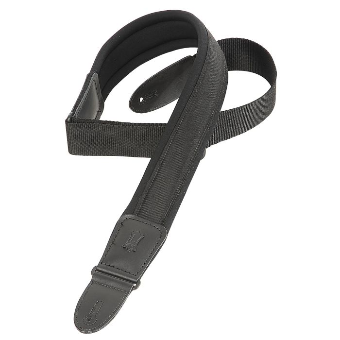 Levy's Guitar Straps PM48NP2-BLK Neoprene Padded Guitar Strap Black