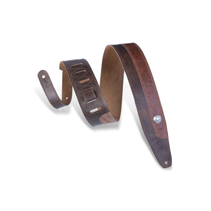 Levy's Guitar Straps PMD4BU-DBR Rebel Garment Leathers