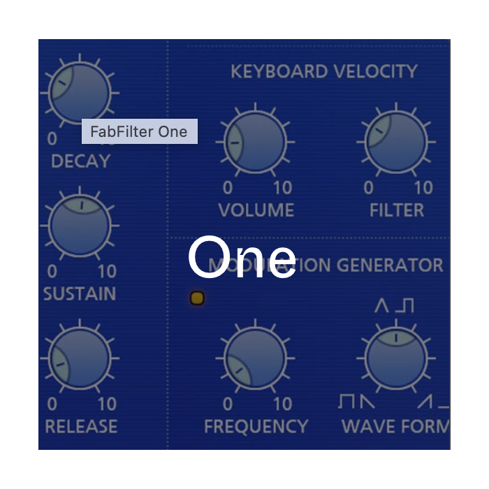 FabFilter ONE Synthesizer Virtual Instrument Plug In Software "Electronic Delivery"
