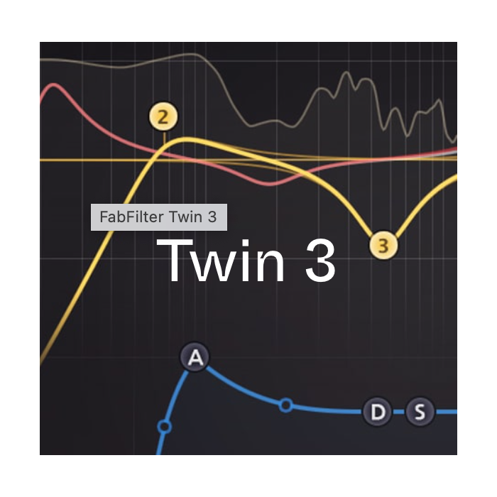 FabFilter Twin 3 Synthesizer Virtual Instrument Plug In Software "Electronic Delivery" 