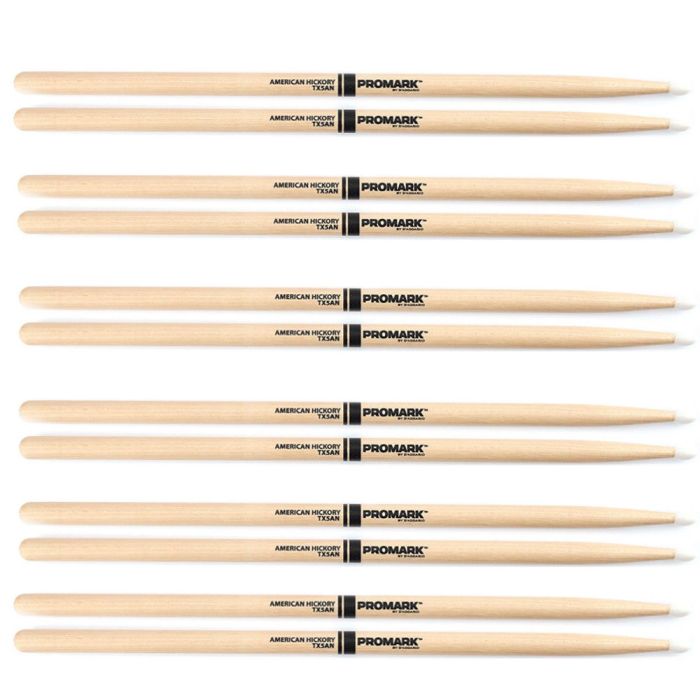 ProMark TX5AN Nylon Tip Drum Sticks 6 Pairs