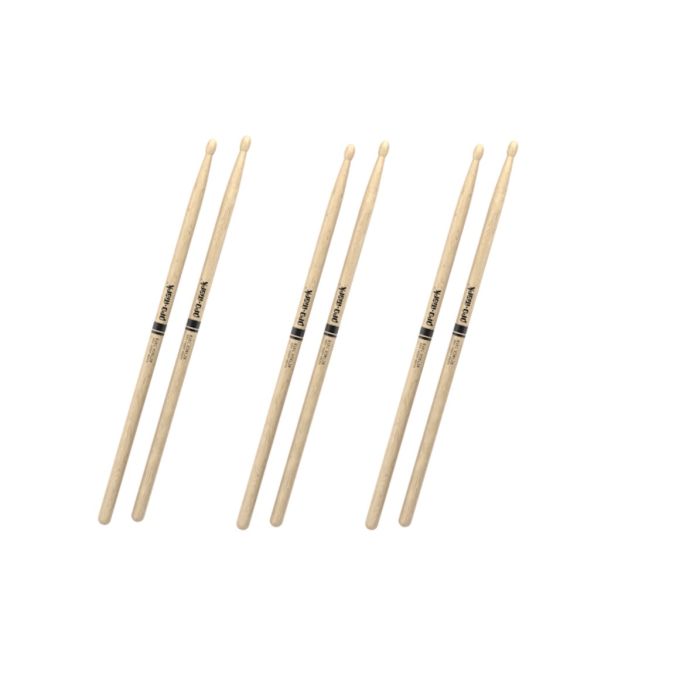 Promark PW747BW Shira Kashi Oak Classic Attack Wood Tip drumstick 3 Pairs