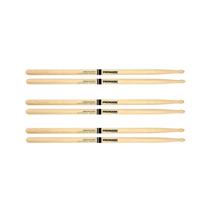 ProMark RBH565AW BALANCE REBOUND 5A Drum Sticks (3 PAIRS)