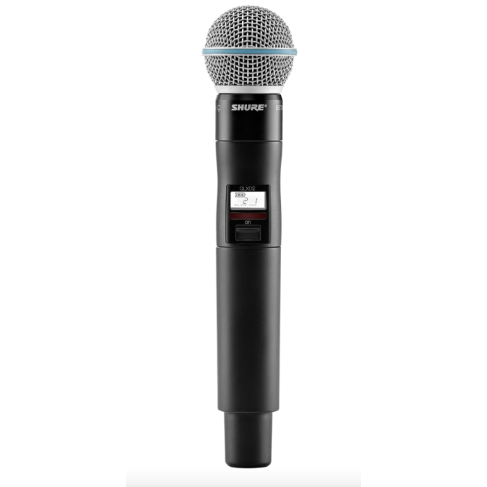 SHURE QLXD2/BETA58A Handheld Wireless Microphone Transmitter