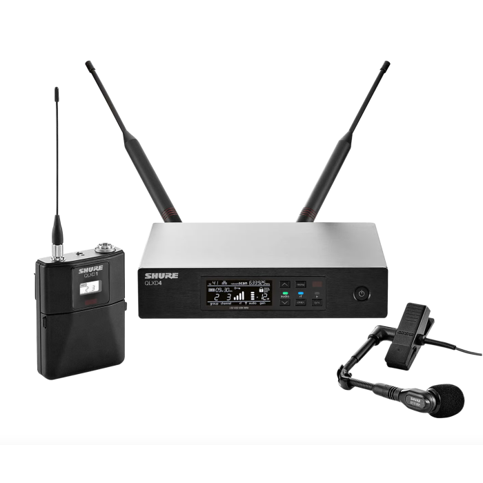 Shure QLXD14/98H Wireless Instrument Microphone System With Beta 98H