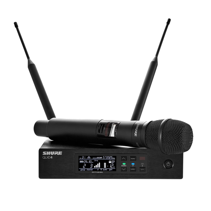 Shure QLXD24/K8B Wireless Handheld Vocal Microphone With KSM8 Capsule 