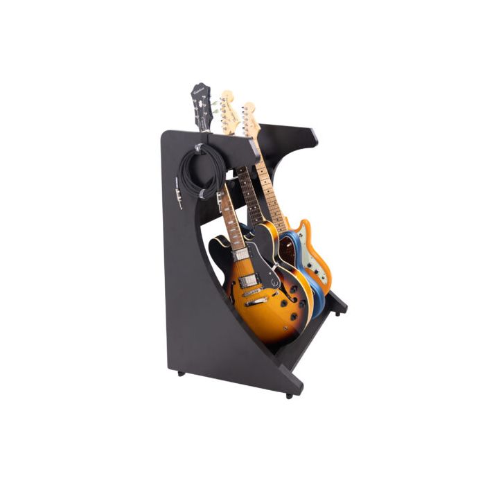 Gator Cases Elite Three Electric/Acoustic Guitar Rack – Black