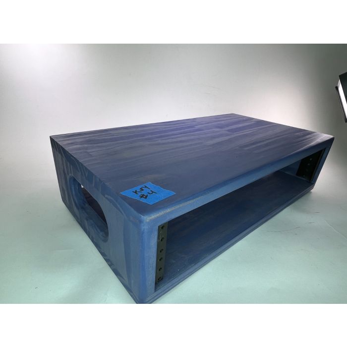 Audio Studio Racks USED 2 Space Wood With Blue/Purple Finish Stain (Luigi)