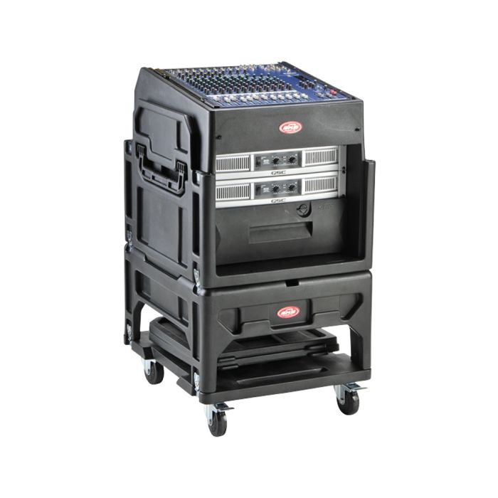 SKB Cases 1SKB19-R1208 12U Top / 8U Bottom Gig Rig Mixer Rack Case