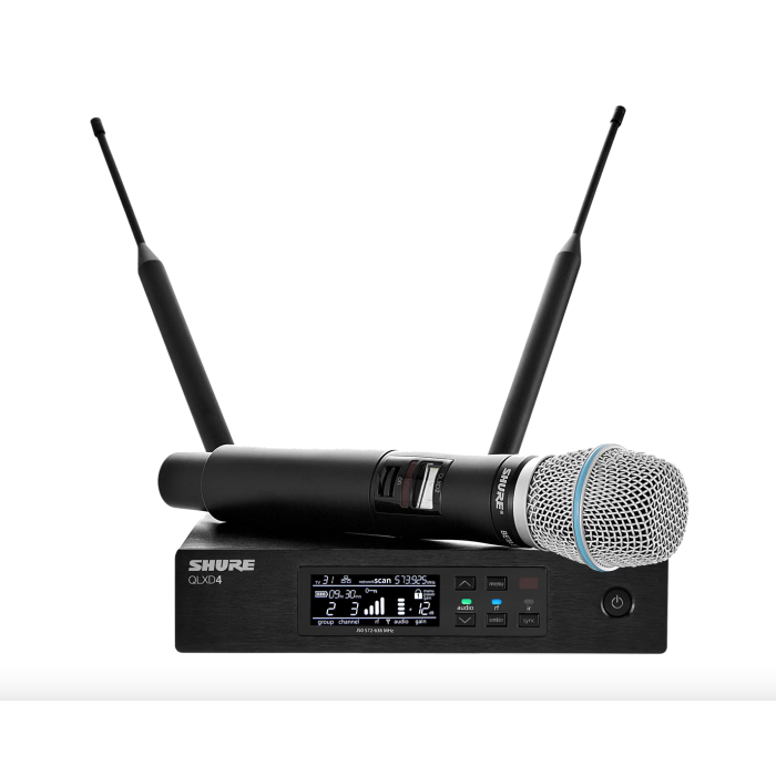 SHURE QLXD24/B87A Handheld Wireless Microphone System