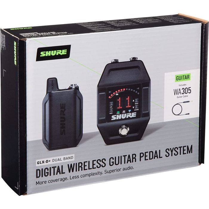 Shure GLXD16+ Dual Band Pro Digital Wireless Guitar Pedal System
