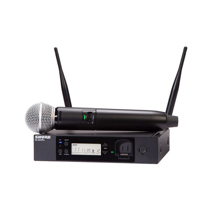 Shure GLXD24R+/SM58 Digital Rack Mount Handheld Vocal Microphone with SM58 