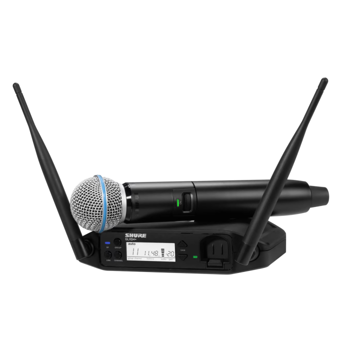 Shure GLXD24+/B58 Digital Wireless Handheld System with BETA®58A Vocal Microphone