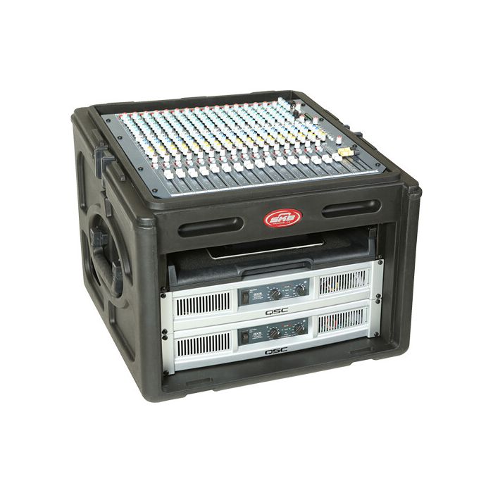 SKB Cases 1SKB-R106 10U Top 6U Front Roto Rack Case