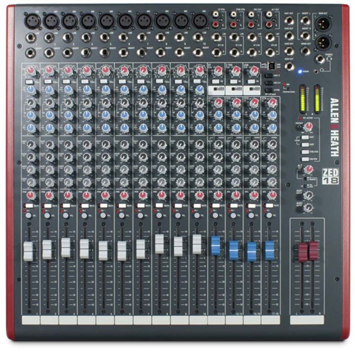 Allen & Heath ZED-18 Multipurpose USB Mixer for Live Sound and Recording