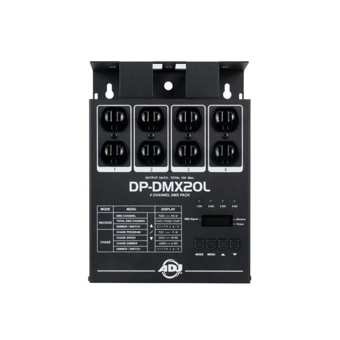 ADJ DP-DMX20L 4 channel portable and universal DMX dimmer/switch pack