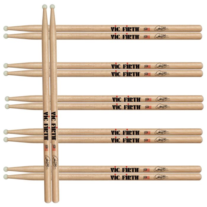 Vic Firth Omar Hakim Signature Drumsticks Nylon 6 Pair Pack