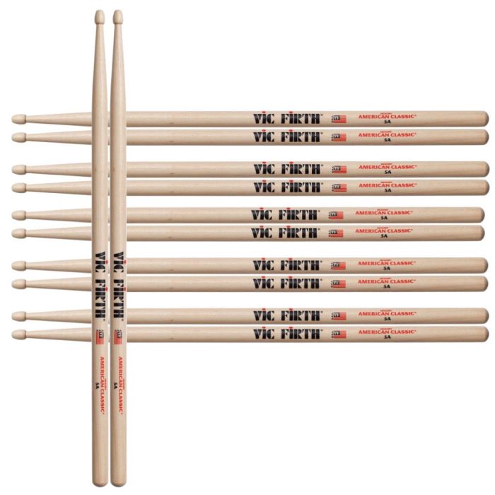 Vic Firth American Classic Drumstick 5A 6 pair pack