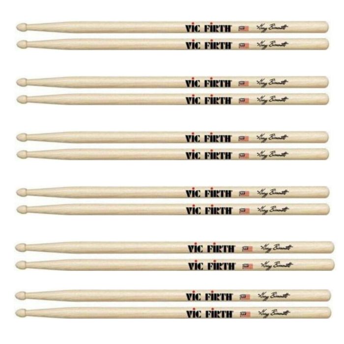 Vic Firth SGB Gregg Bissonette Signature Drum Sticks 6 Pack