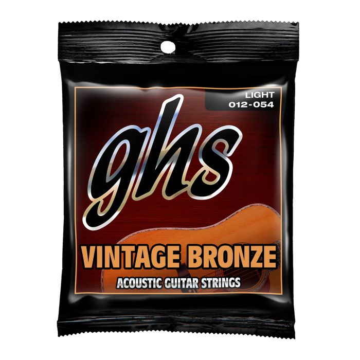 GHS Strings VN-L Vintage Bronze(TM) Acoustic Guitar Strings, Light (.012-.054)