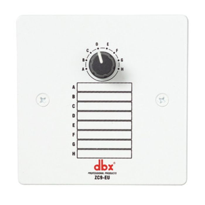 dbx ZC9 Wall Mounted 8 Position Zone Controller
