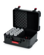 Gator GTSA-MIC15 Case W/ Drops For (15) Mics