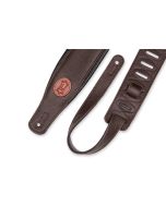 Levy's Guitar Straps MSS2-DBR Brown Leather Guitar Strap
