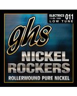 GHS Strings 1300 Nickel Rockers™, Rollerwound Pure Nickel Electric Guitar Strings, Lo-Tune (.011-.058)