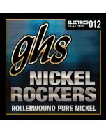 GHS Strings 1400 Nickel Rockers™, Rollerwound Pure Nickel Electric Guitar Strings, Wound 3rd, Medium Light (.012-.054)
