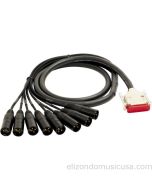 Mogami Gold 8 Channel DB25-XLR Male Snake Cable 10 Feet