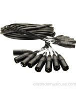 Mogami Gold 8 Channel XLRM-XLRF Snake Cable 10 Feet