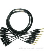 Mogami Gold 8 Channel XLRM-TRS Snake Cable 10 Feet