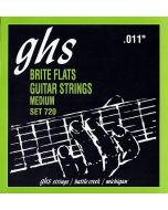 GHS Strings 720 Brite Flats™, Ground Roundwound Alloy 52™ Electric Guitar Strings, Medium (.011-.050)