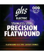 GHS Strings 750 Precision Flats™, Stainless Steel Flat Wound Electric Guitar Strings, Ultra Light (.009-.042)
