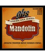 GHS Strings A255 Americana Series Mandolin Strings, Loop End, Light (.010-.038)