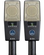 AKG C414 XLS Matched Pair Stereo Set Recording Microphones 