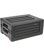 SKB 1SKB-R4SW rSeries Roto-Moulded 4U Shallow Rack Case with Wheels and Handle