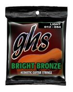 GHS Strings BB30L Bright Bronze(TM), 80/20 Copper-Zinc Alloy, Acoustic Guitar Strings, Light (.012-.054)