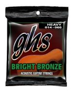 GHS Strings BB50H Bright Bronze™, 80/20 Copper-Zinc Alloy, Acoustic Guitar Strings, Hevy (.014-.060)
