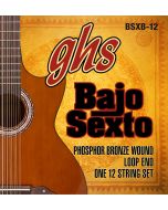 GHS Strings BSXB-12 Phosphor Bronze Bajo Sexto Strings, 12-String (.024-.092)