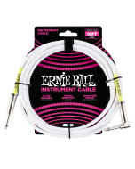 Ernie Ball P06049 White Instrument Cable Angle 10 Feet